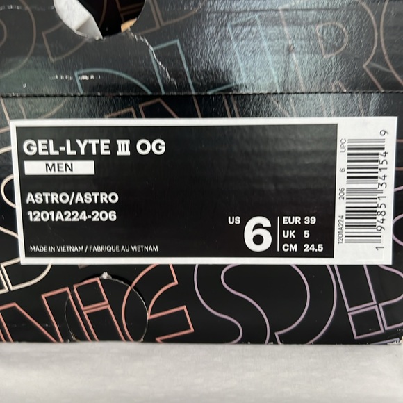 Men's Gel-Lyte III OG 1201A224-206 - Ronnie Fieg "The Palette - Astro" - Picture 7 of 7